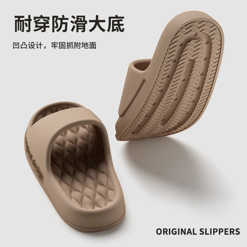 Men’s Summer Cloud Slippers – Soft Non-Slip Sole Sandals for Home, Beach, Indoor & Outdoor Casual Wear
