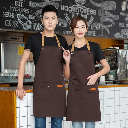 Waterproof Halter Apron – Unisex Kitchen Apron for Men & Women, Salon, Barbecue, Cleaning, Nail, and Roast Mandiles
