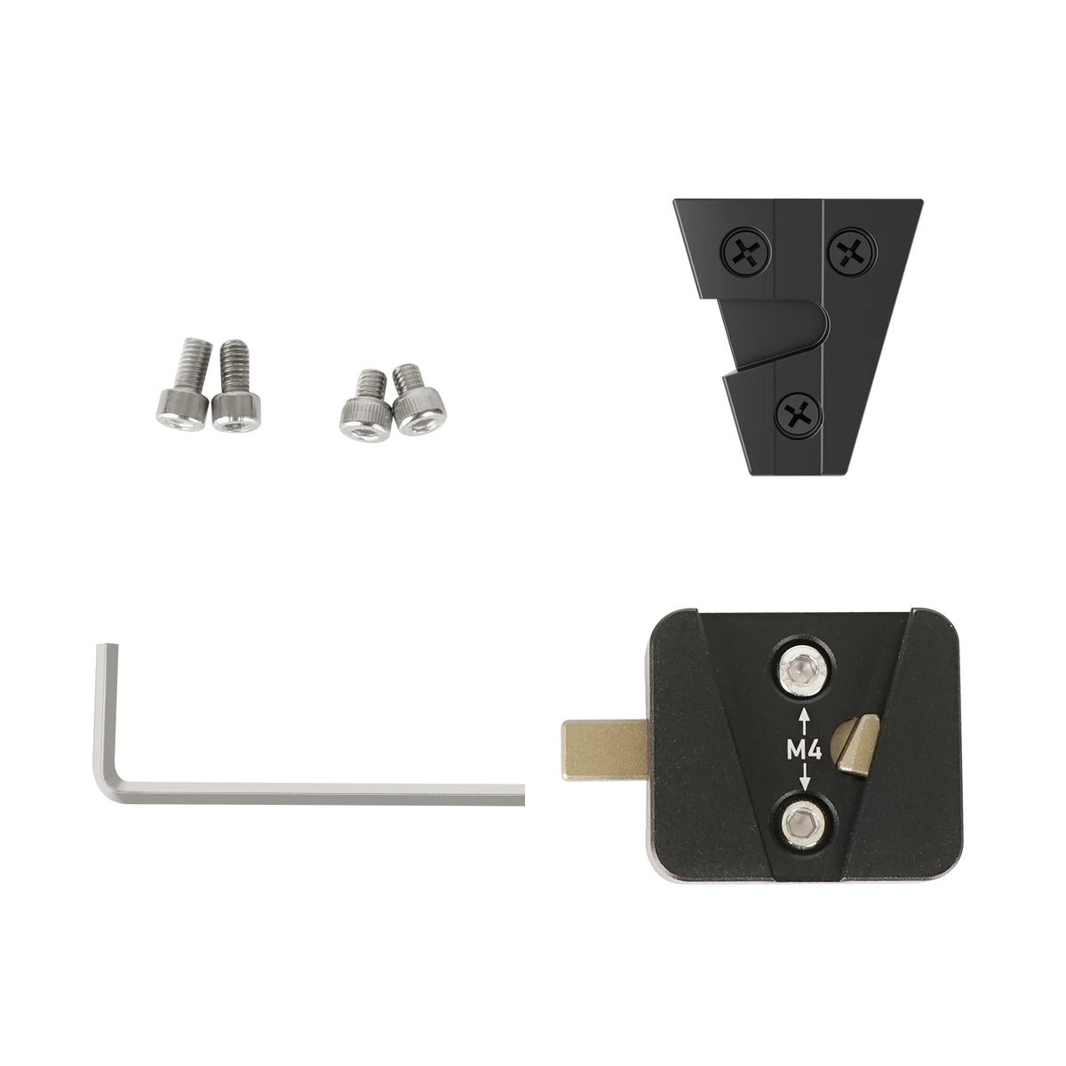 V-Mount Battery Holder Clamp - V-Lock Clip Adapter for DJI RS 3, RS 2 & RSC 2 Gimbals