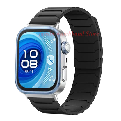Magnetic Loop Strap for Huawei Watch – Silicone Sports Band for Fit3, Fit4 & Fit4 Pro Replacement Bracelet
