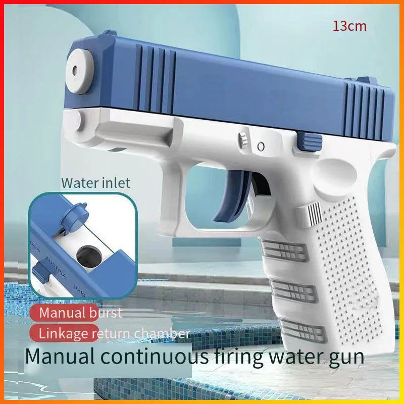 Summer High-Pressure Water Gun – Non-Electric Full Automatic Pistol for Kids, Boys, Girls & Adults