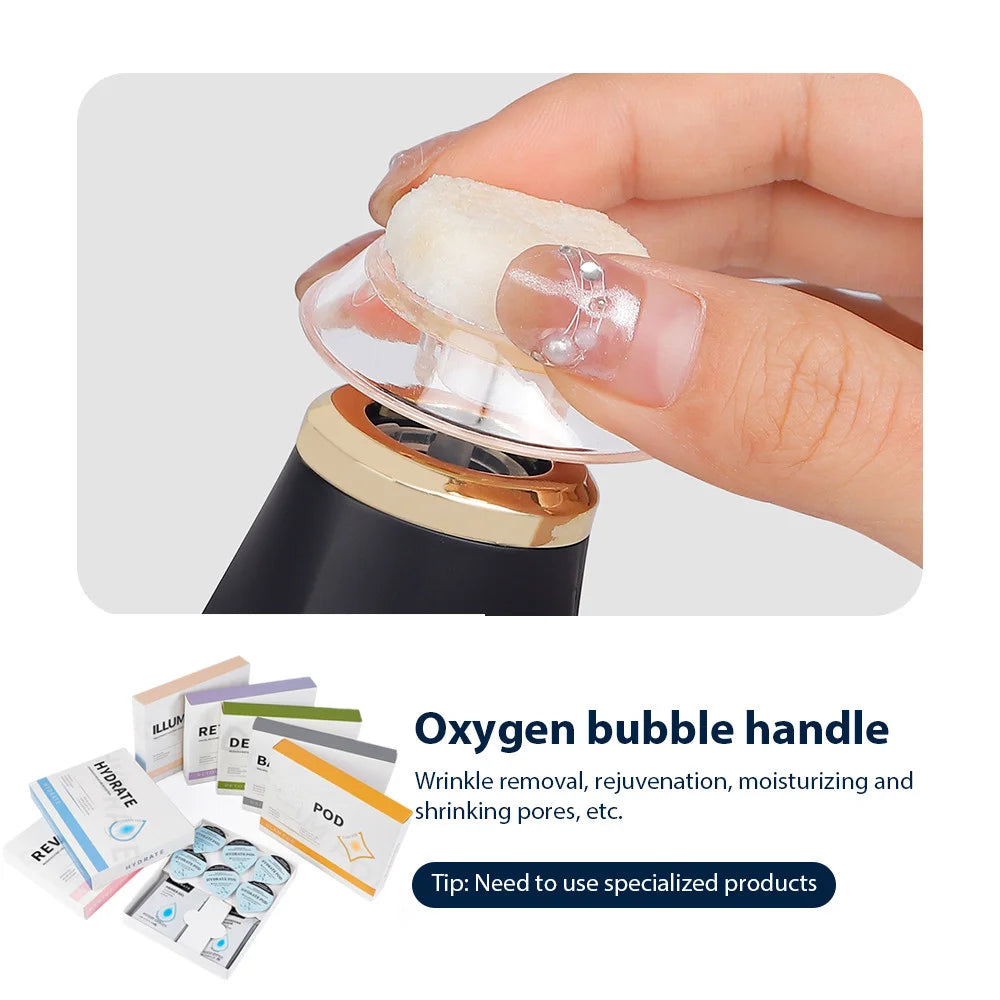 Portable Oxygen Bubble Facial Machine – CO2 Bubble Pen for Aqua Skin Cleansing and Spa Beauty Care