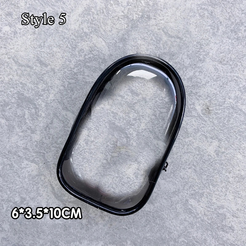 Transparent Jewelry Organizer Box – Plastic Storage Pouch with Keychain, Dustproof Case, Cute Doll Bag for Accessories