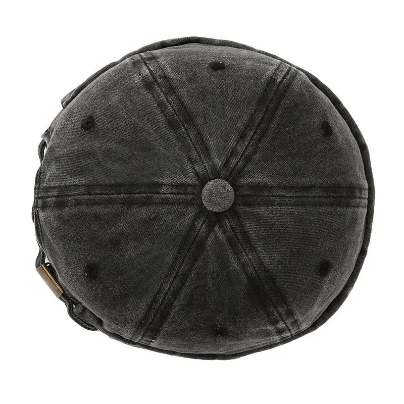 Washed Hip Hop Cap - Unisex Soft Top Street Style Farmer Hat