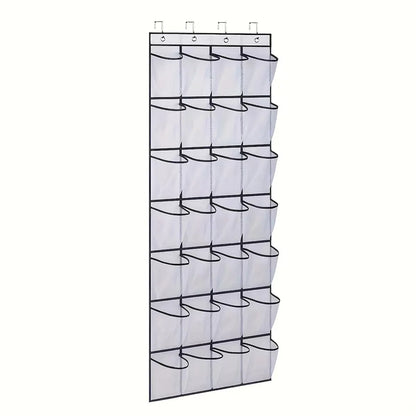 Over The Door Shoe Organizer - 12/14/24/28/35/40 Pocket Large Mesh Hanging Rack for Closet Shoe Storage