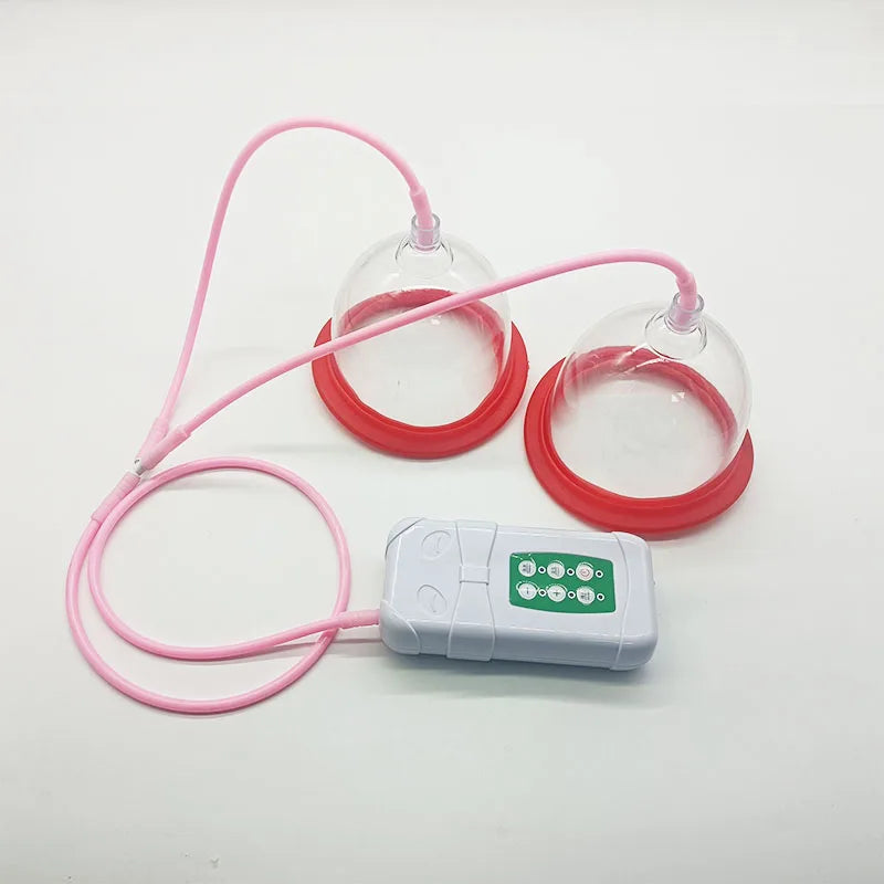 E-Cup Vacuum Suction Breast Enlargement & Body Massage Device, Multi-Function Cupping System for Neck, Back, Butt Lift & Nipple Care