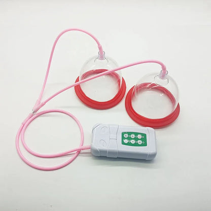 E-Cup Vacuum Suction Breast Enlargement & Body Massage Device, Multi-Function Cupping System for Neck, Back, Butt Lift & Nipple Care