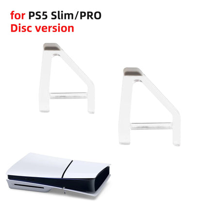 PS5 Slim & PS5 Pro Horizontal Stand Bracket – Cooling Feet Holder Base for Disc & Digital Edition Console Accessories