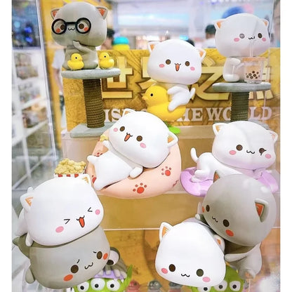 Kawaii Mitao Cat Season 2 Lucky Cat Blind Box - Cute Cartoon Collectible Figures for Home Decor, Holidays, and Gifts