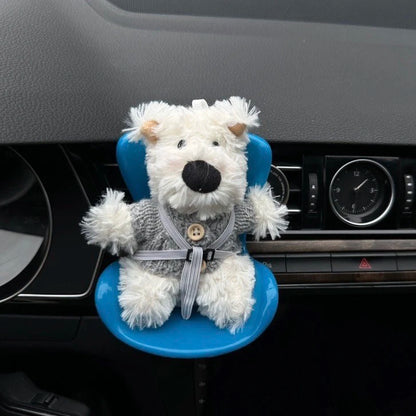 Labubu Car Doll Safety Seat – Kawaii Plush Aromatherapy Air Freshener for Ob11 & Dolls up to 18cm