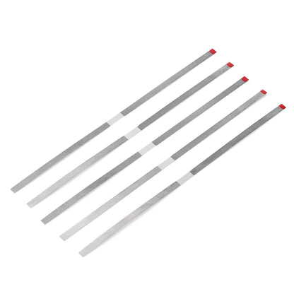 AZDENT Dental Diamond Polishing Strips – 5pc Stainless Steel Orthodontic IPR Fine & Medium Polish