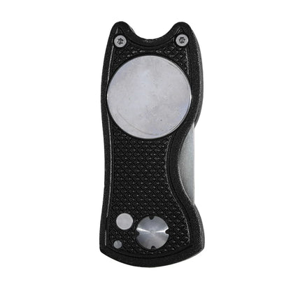 Foldable Golf Divot Repair Tool — Golf Ball Pitch Groove Cleaner & Putting Green Training Aid Accessory
