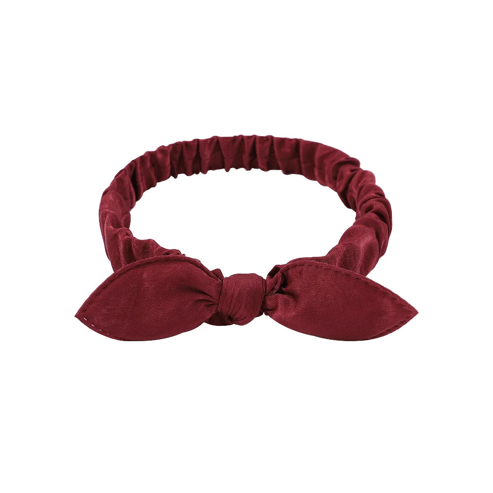 Vintage Boho Suede Headbands for Women – Soft Solid Print Cross Knot Elastic Hairbands & Bandanas for Girls