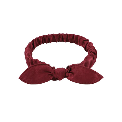 Vintage Boho Suede Headbands for Women – Soft Solid Print Cross Knot Elastic Hairbands & Bandanas for Girls