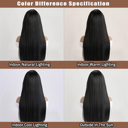26" Long Straight Synthetic Wig for Women – Colorful Fashion Wig for Daily Wear, Halloween Costume, Party & Cosplay