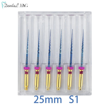 Dental SX-F3 Blue Nitinol Rotary Files – Endodontic Root Canal Engine Tool for Dentistry