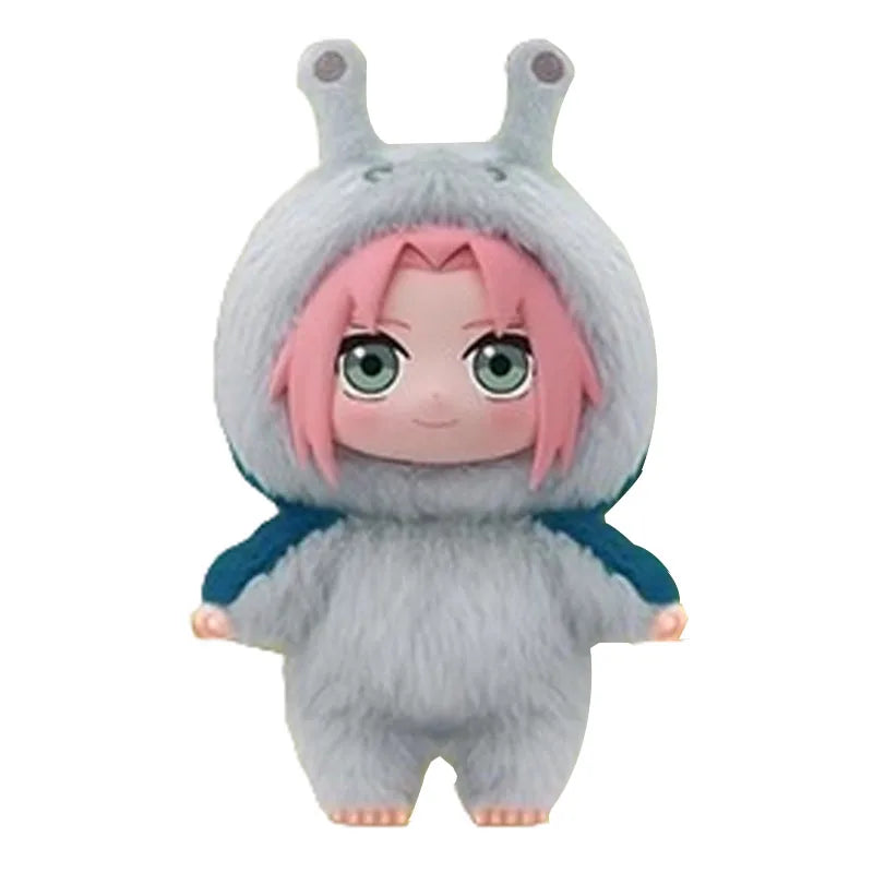 Naruto Series Blind Box Figures — Itachi, Sasuke, Kakashi & Gaara Plush Pendant Collectible Toy, Trendy Birthday Gift