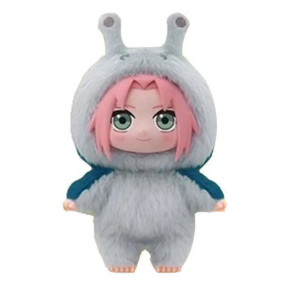 Naruto Series Blind Box Figures — Itachi, Sasuke, Kakashi & Gaara Plush Pendant Collectible Toy, Trendy Birthday Gift