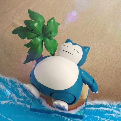 Original Blokees Pokemon Action Figures – Snorlax, Lucario, Cinderace & Scyther Anime Toys Gift