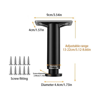 Telescopic Adjustable Bed Beam Support – Reinforced Plastic Sofa Leg, Load-Bearing Furniture Leg Bracket