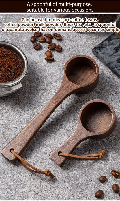 Wooden Measuring Spoon – Coffee Bean, Tea, Sugar & Spice Scoop, Kitchen Measuring Tool & Coffee Accessory