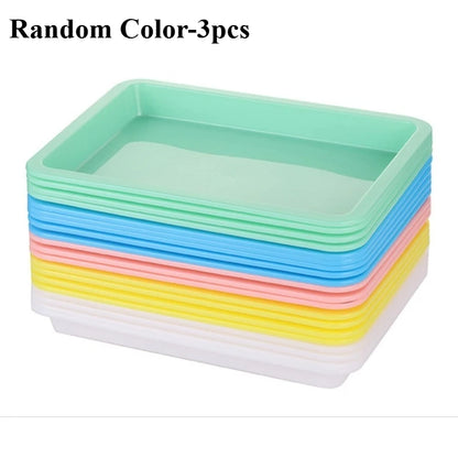 Multi-Purpose Plastic Storage Tray – Organizer Bin for Creative Play, Sand, Crafts & Painting Supplies, Home Organization Essential