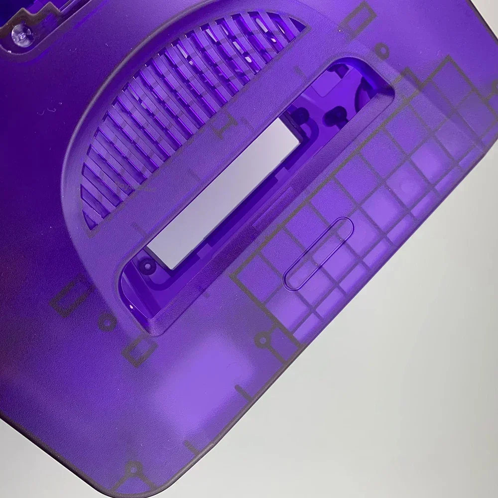 2-Pack Transparent Orange & Purple N64 Replacement Housing Shell – Translucent Case for Nintendo N64 Console