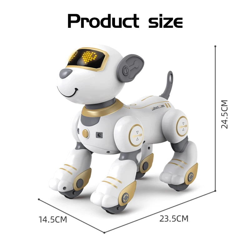 Funny RC Robot Dog – Programmable Electronic Stunt Dog with Voice Command, Touch Sensor & Music, Toy Gift for Kids