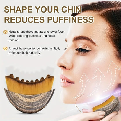 Lymphatic Contour Face Brush – Dry Brushing Massager for Chin, Jawline & Skin Sculpting