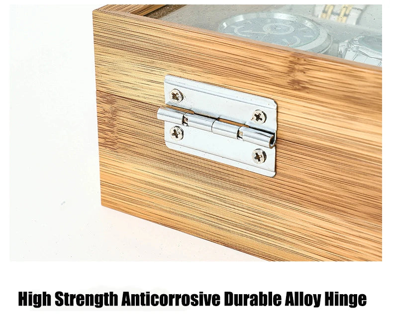 WellZone 2024 Bamboo Watch Box — Eco-Friendly Chinese Style Fashionable Watch Storage Case