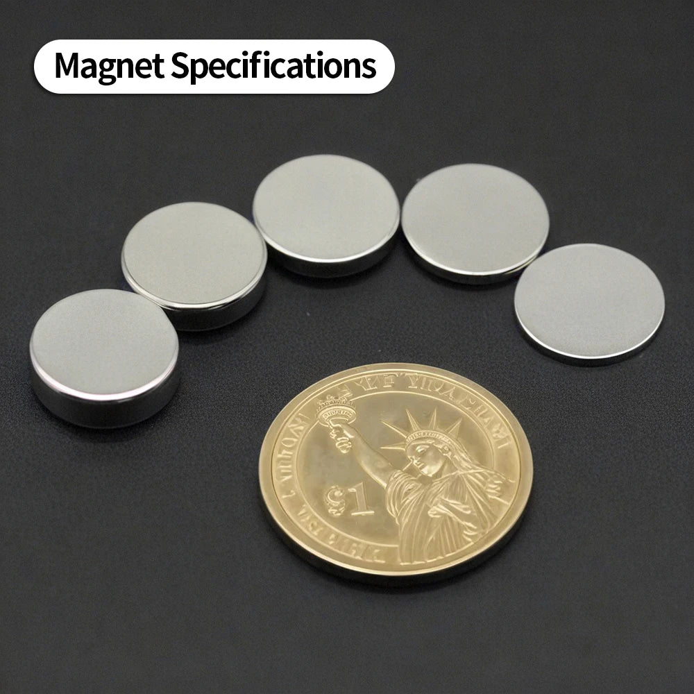 N35 Neodymium Magnets - Super Strong Round Permanent Fridge Magnets for DIY Projects & Crafts