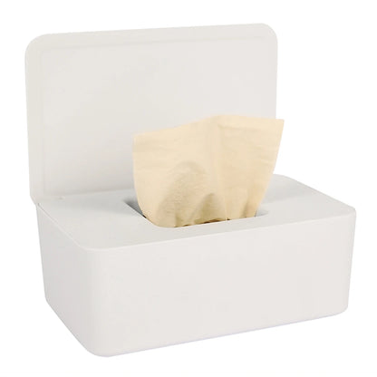 Portable Wet Tissue Box Dispenser with Lid – Dustproof Napkin & Tissue Holder for Baby, Car, and Home Use