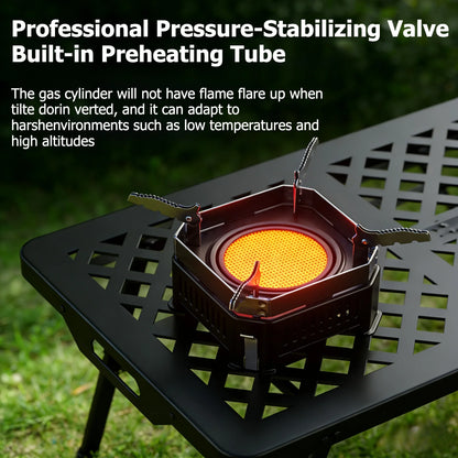 BRS-K007 3600W Camping Gas Stove - High-Power Infrared Portable Split Burner for Hiking & Outdoor Cooking