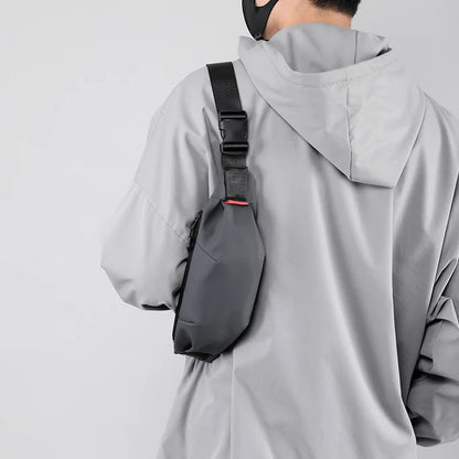 Waterproof Men’s Crossbody Waist Bag – Stylish Travel Belt Bag for College Students and Young Adults