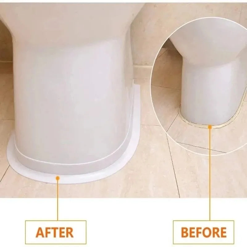 Bathroom and Kitchen Accessories - Self-Adhesive Waterproof Caulk Strip Tape for Shower, Bath, Sink, and Wall Sticker
