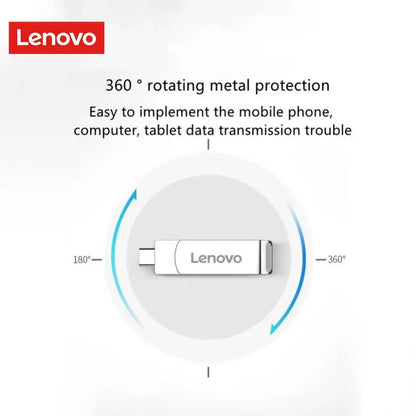 Lenovo 16TB USB 3.2 Pen Drive | High-Speed Transfer Metal Portable SSD | Available in 8TB & 4TB | Flash Drive & USB Stick