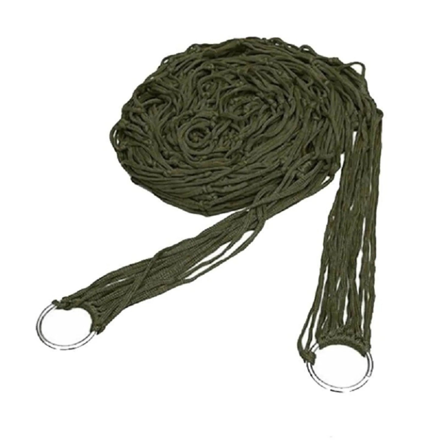 Outdoor Nylon Rope Mesh Hammock - Sleeping Net Bed with Rope for Relaxing Outdoors