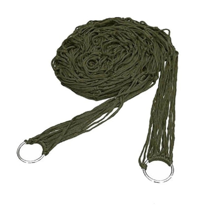 Outdoor Nylon Rope Mesh Hammock - Sleeping Net Bed with Rope for Relaxing Outdoors