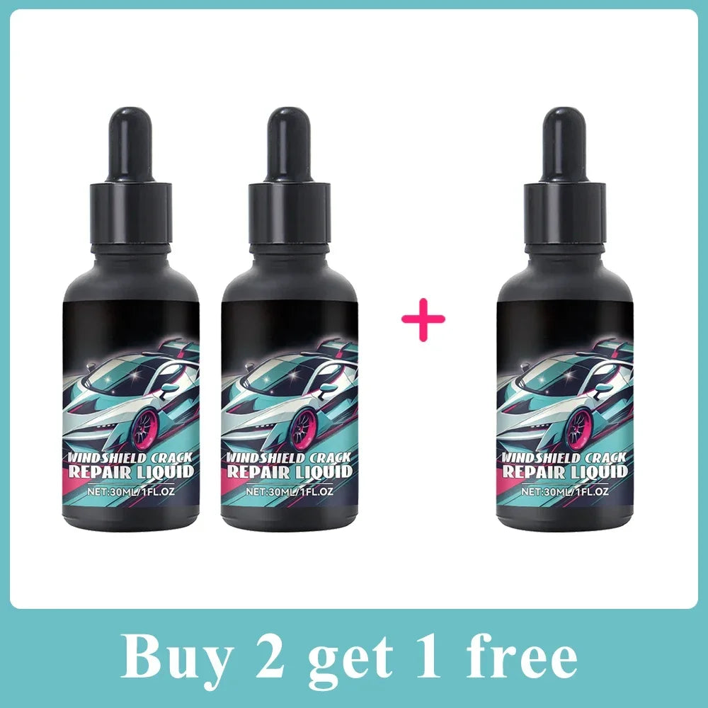 Magic Windscreen Crack Repair Kit – Auto Glass Scratch Eraser for Cars, Trucks & Motorcycles Windshield Restoration Tool Set