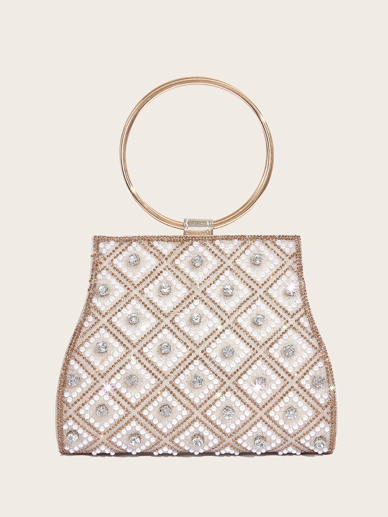 Women’s Rhinestone Diamond Evening Bag – Bridal Clutch Purse for Party, Wedding & Special Occasions