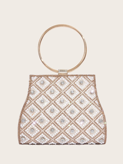 Women’s Rhinestone Diamond Evening Bag – Bridal Clutch Purse for Party, Wedding & Special Occasions
