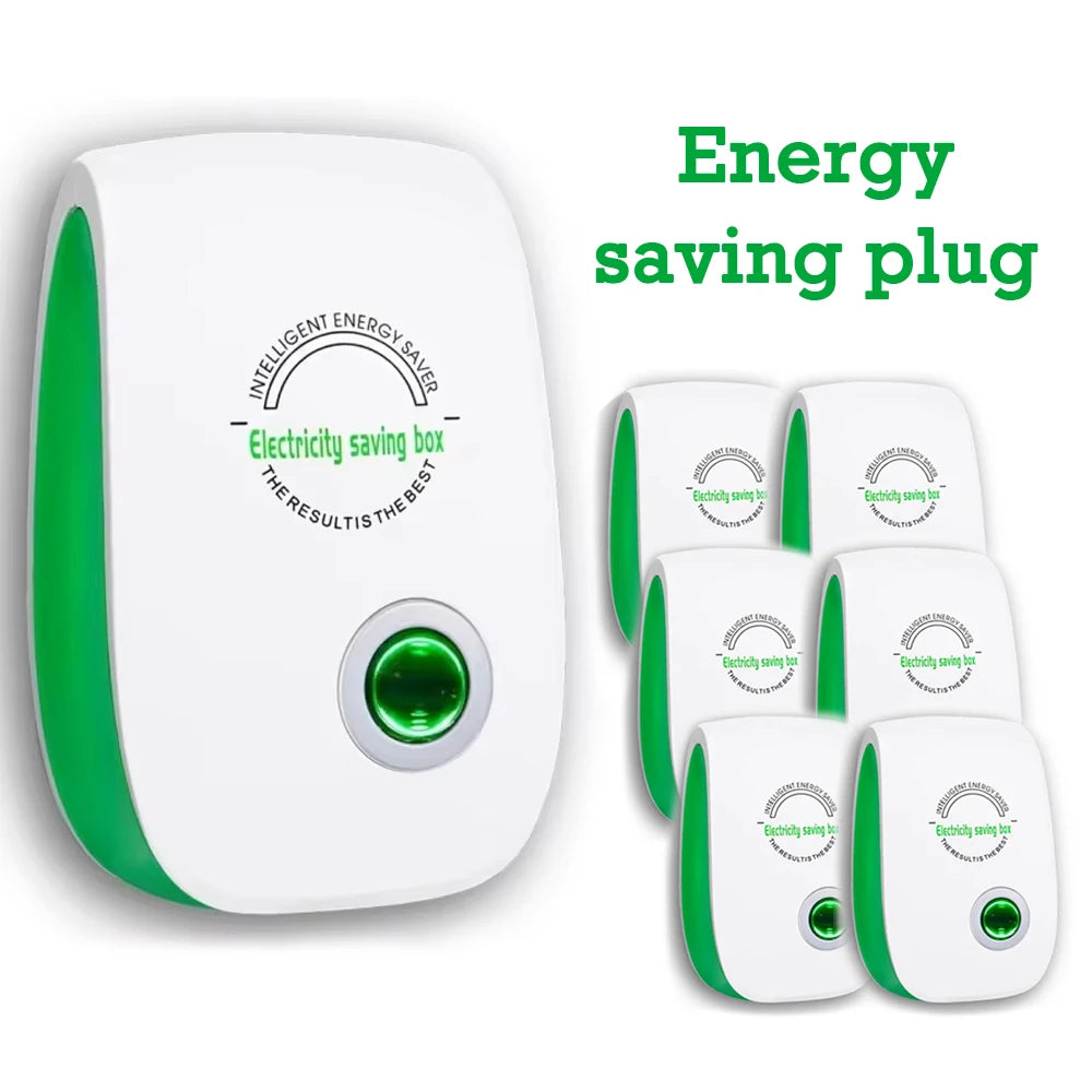 Smart Electricity Saving Box – US/EU Adapter, Intelligent Power Factor Saver for Home & Office Energy Cost Reduction