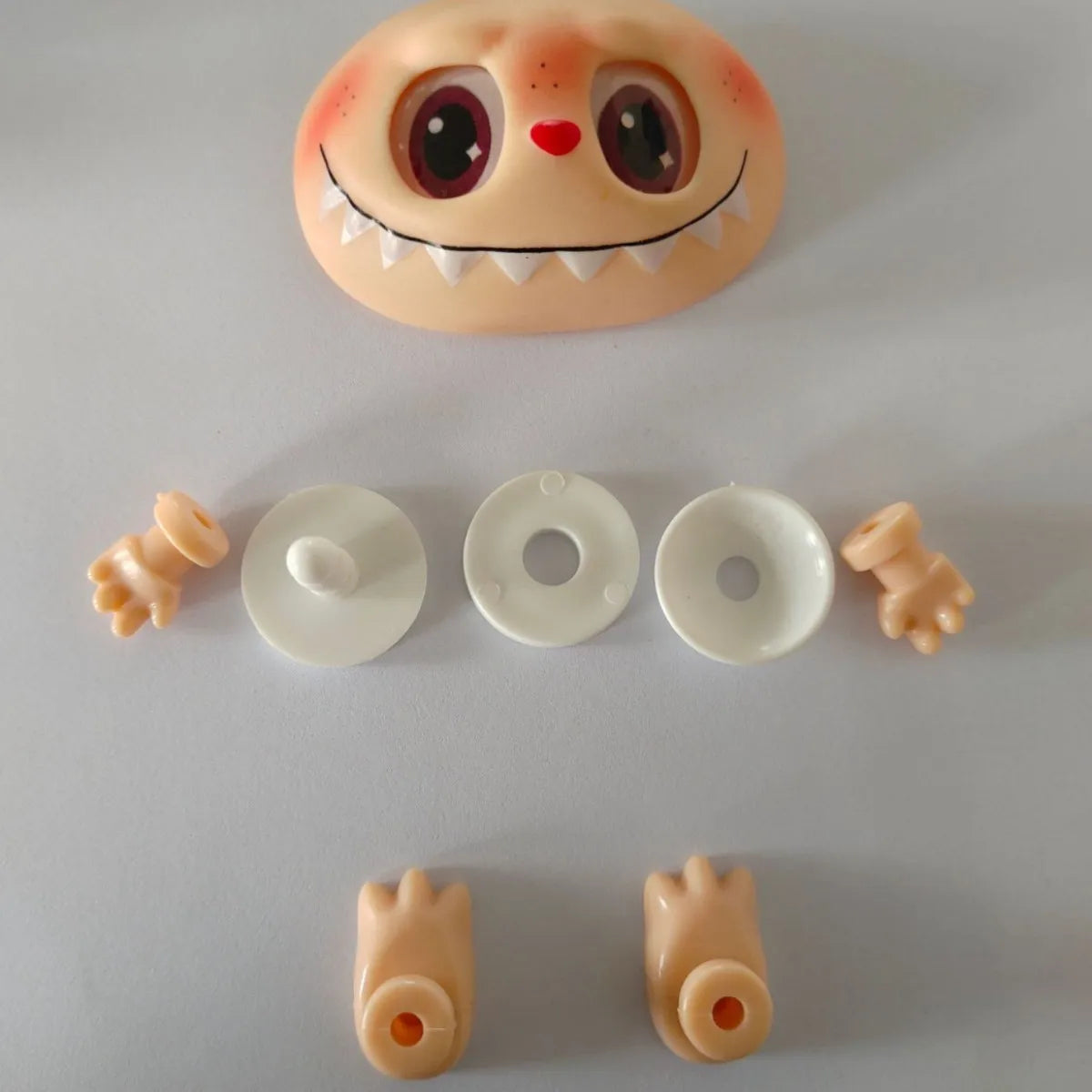 Hot Sell Labubu Plush Doll Accessories – PVC Face Changing Parts, Hands & Feet Replacement DIY Gifts