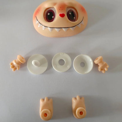 Hot Sell Labubu Plush Doll Accessories – PVC Face Changing Parts, Hands & Feet Replacement DIY Gifts