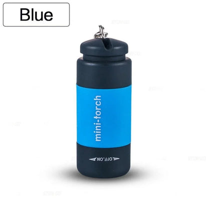 USB Rechargeable Mini Keychain Flashlight - Waterproof Portable LED Light for Hiking, Camping & Everyday Carry
