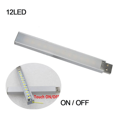 Mini Portable LED USB Light – Touch Sensor Desk Lamp with 3/8/24 LEDs for Reading, PC, Laptop & Power Bank Lighting