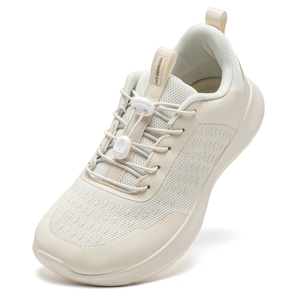 HOBIBEAR Wide Toe Running Shoes — Men & Women Non-Slip Elastic Band Sneakers, Comfortable Walking Footwear