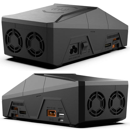 ToolkitRC Q6AC Charger — AC 400W/DC 1000W 4CH with USB A/Type-C, LiPo 1-6S, NiMH 1-16S, PB 1-10S, IPS Display