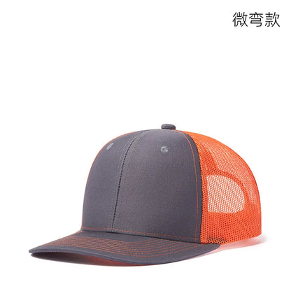 Custom Logo Snapback Hat - Embroidered Mesh Sports Cap for Men & Women, Adjustable Baseball Cap
