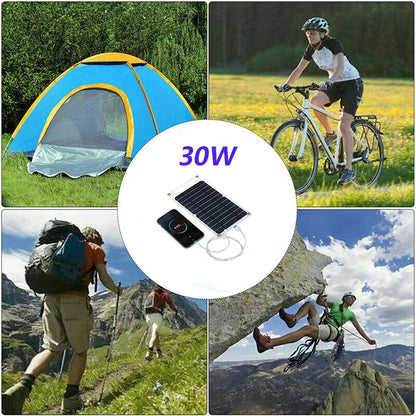 5V USB Type-C Solar Panel - Portable Flexible Charging Kit for Phones, Cars, Camping, Hiking & Power Banks (IP65)